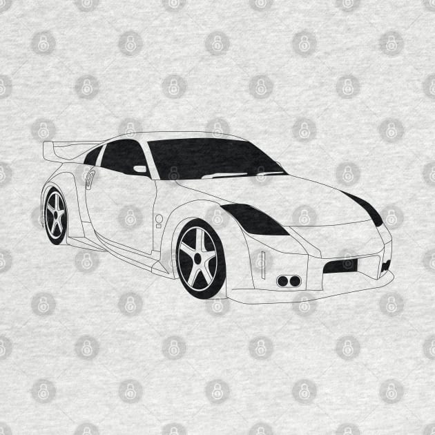 FF Nissan Fairlady Black Outline by kindacoolbutnotreally